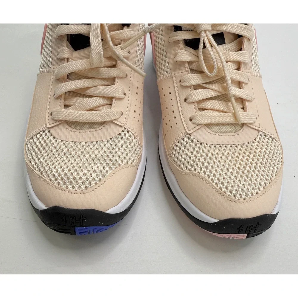 Nike Kids Basketball Shoes Peach Pink Blue White Size 4Y DX2294 802‎